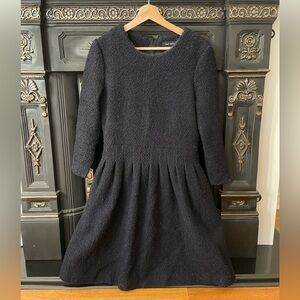 Pink tartan - Navy Tweed Dress